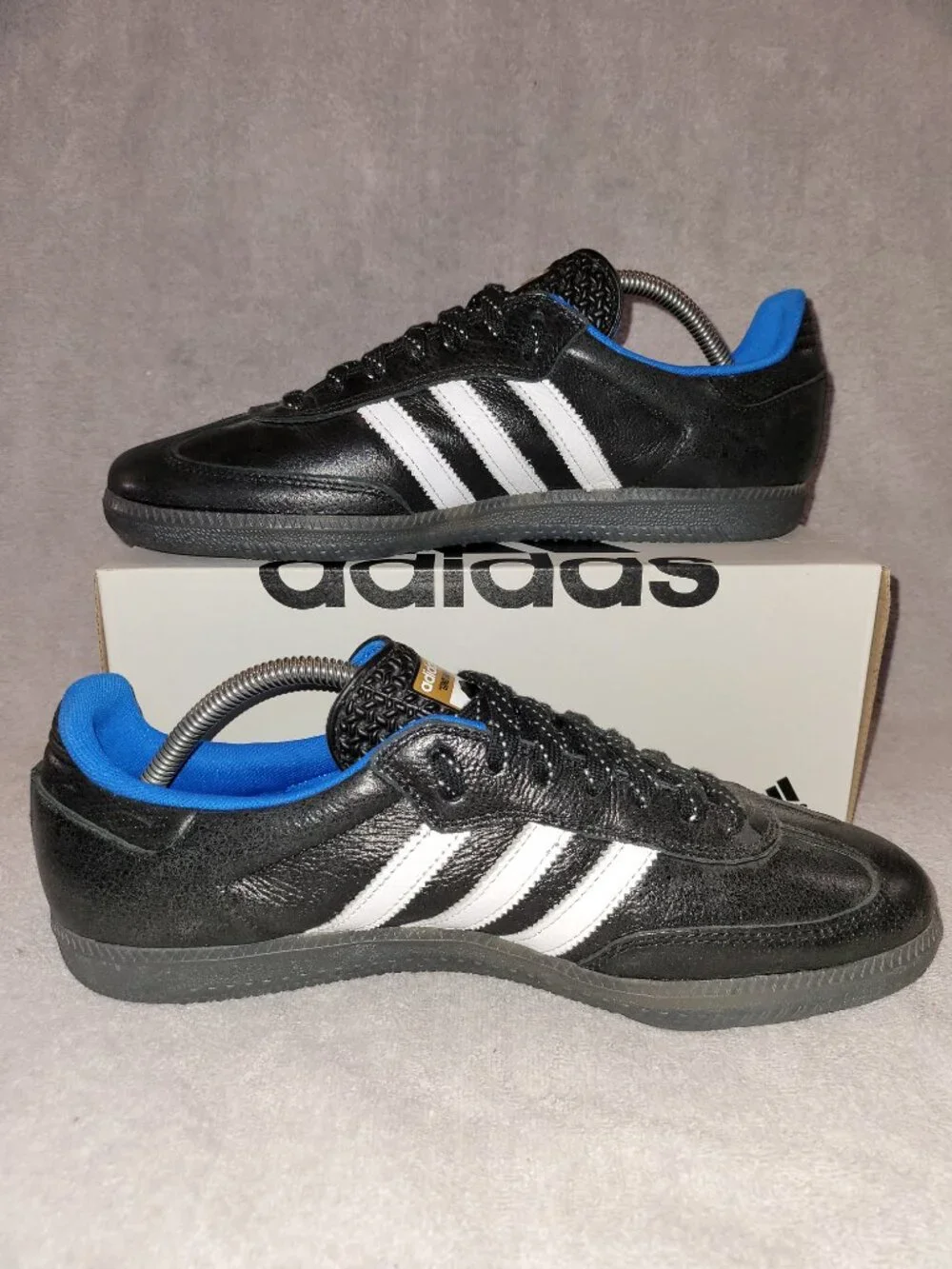 Adidas Samba ADV Gino Lannucci x RYR Black Blue Bird Gum Men's Size 10 Sneakers